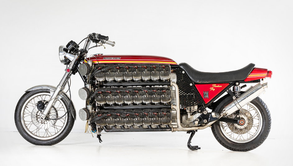 В Великобритании решили продать мотоцикл Tinker Toy с 48-цилиндровым мотором