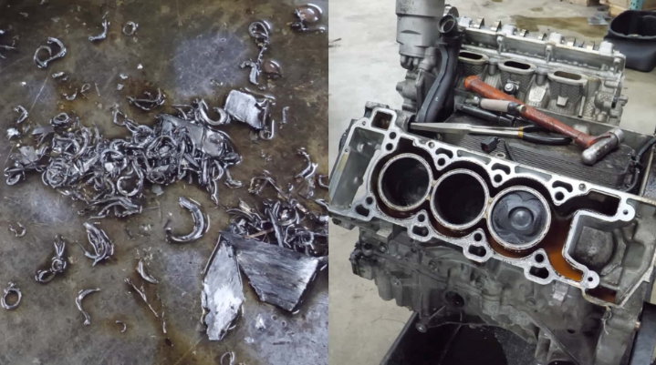 Разбор двигателя Jaguar раскрыл опасность перелива моторного масла
