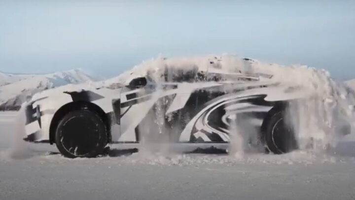 Компания Nio показала на видео самостоятельно отряхивающийся от снега автомобиль